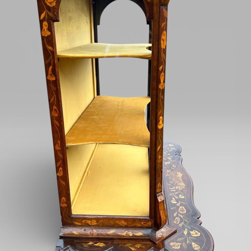 Edwards & Roberts Dutch Marquetry Display Cabinet On Chest - Image 13